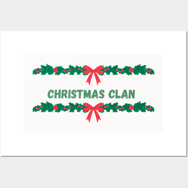 Matching Christmas Clan Wall Art by darciadesigns